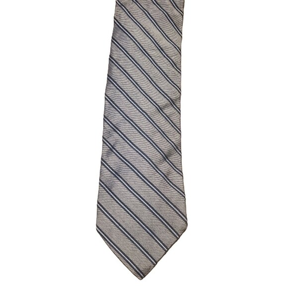 Tommy Hilfiger Men Neck Tie  100% Silk Gray Multicolor - Picture 1 of 2